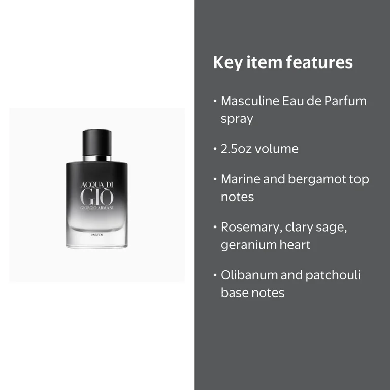 Giorgio Armani Acqua Di Gio Parfum, Men's Fragrance, 2.5 oz