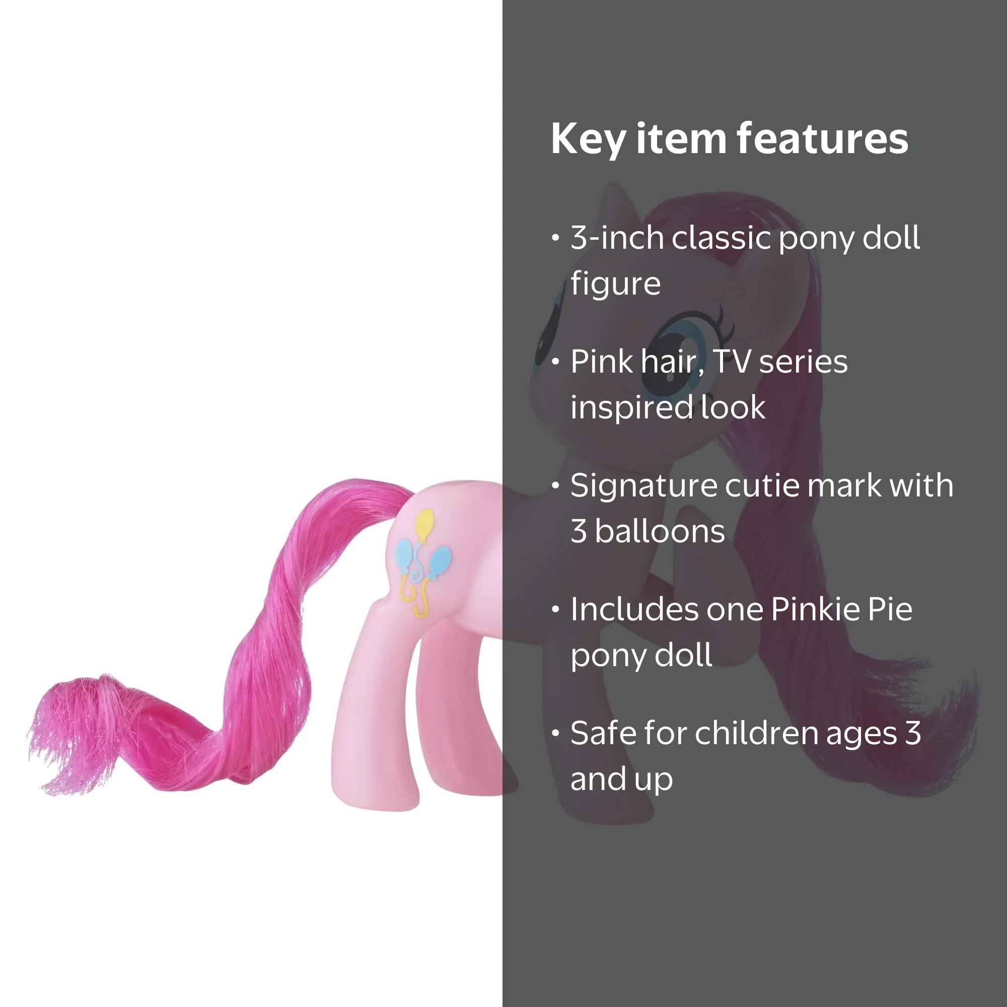 My Little Pony Mane Pony Pinkie Pie Classic Figure - Walmart.com