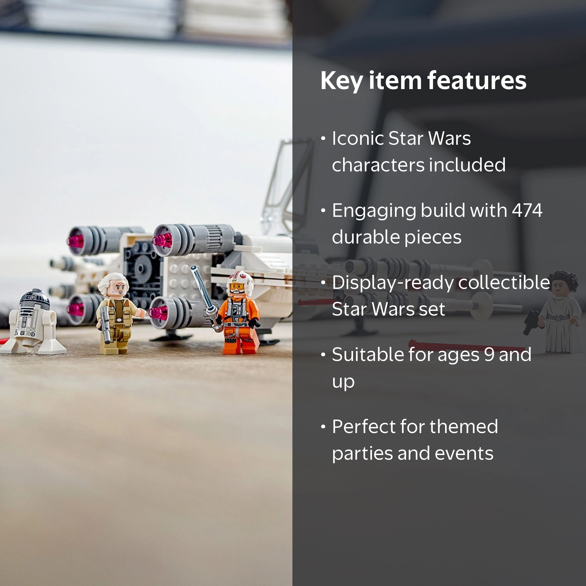LEGO, Star Wars, Luke Skywalker's X-Wing Fighter, 474 Pieces