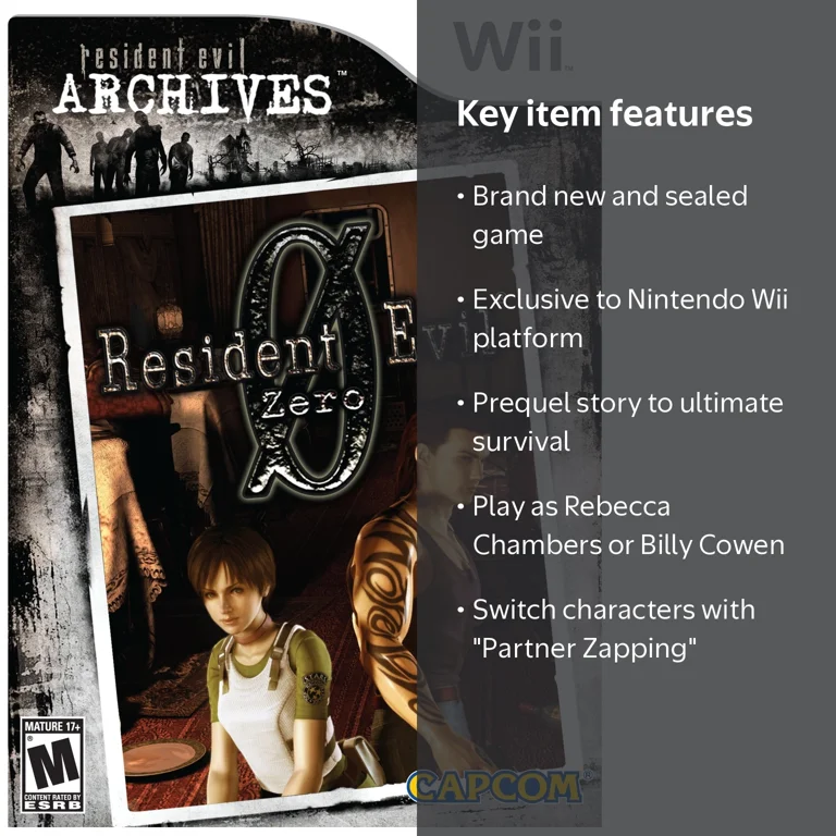 Capcom, Resident Evil Zero, Nintendo Wii Game, Sealed - Walmart.com