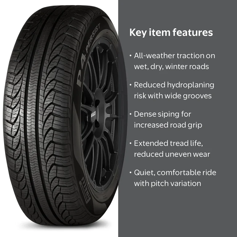 Pirelli P4 Persist AS Plus 225/55R17 97T All Season Passenger Tire