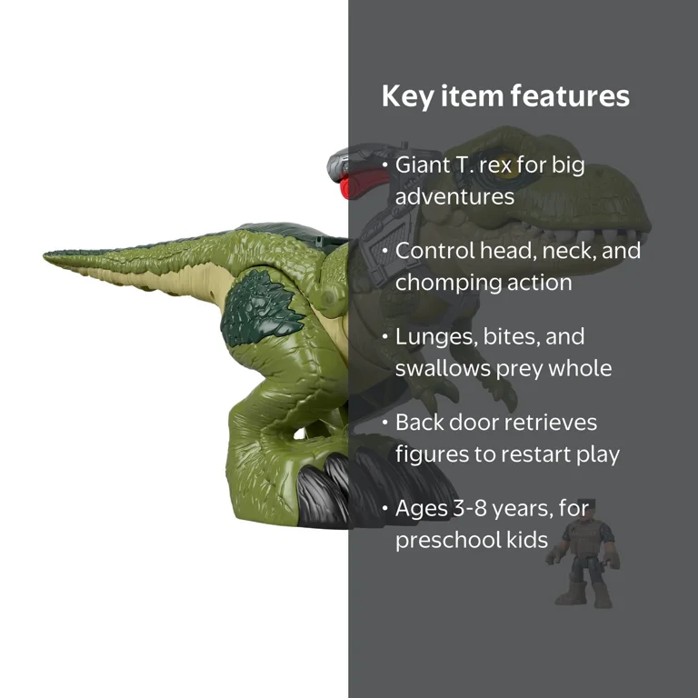 Imaginext Jurassic World Mega Mouth T.Rex Dinosaur Playset