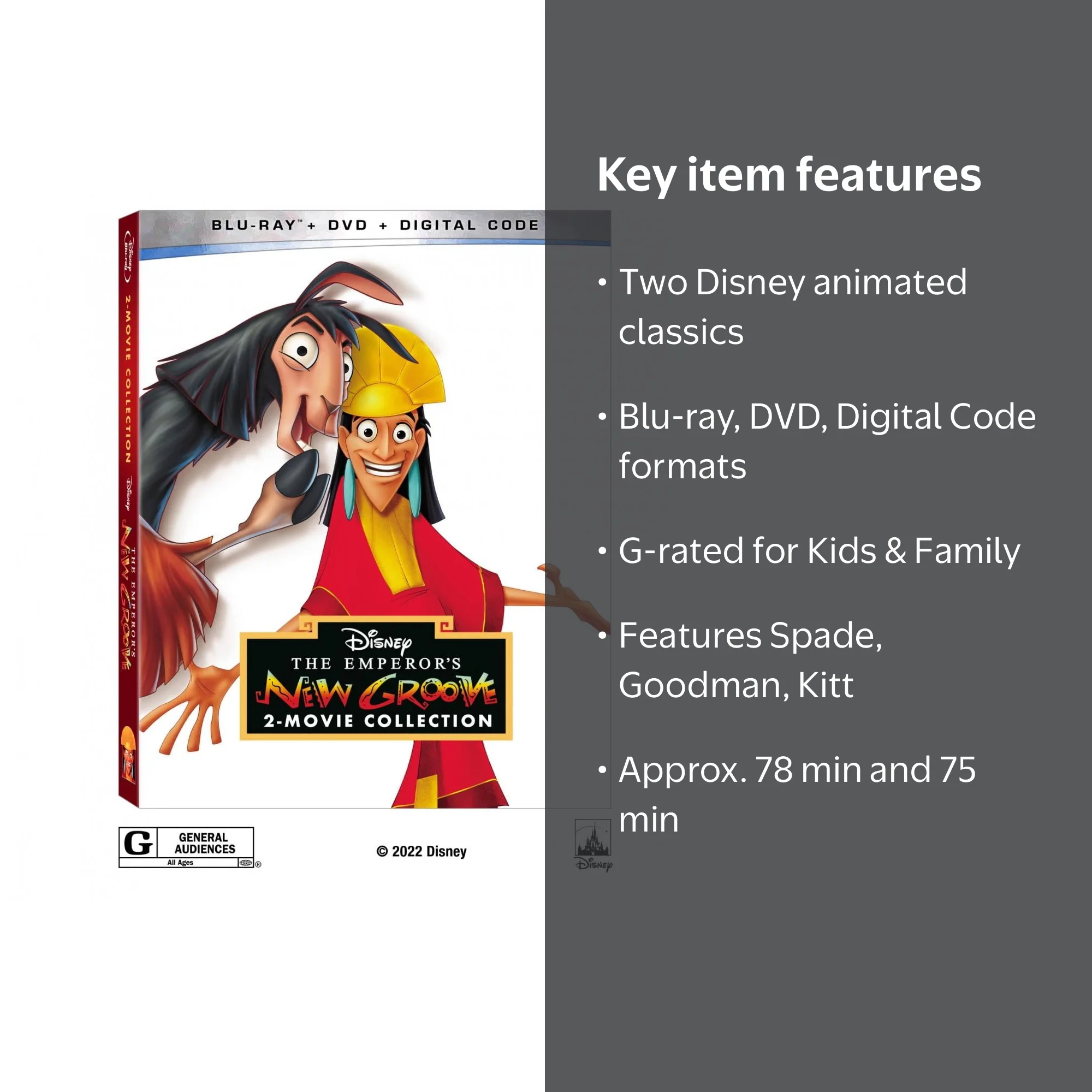 Disney's Emperor's New Groove 2-Movie Collection: Animated Blu-ray