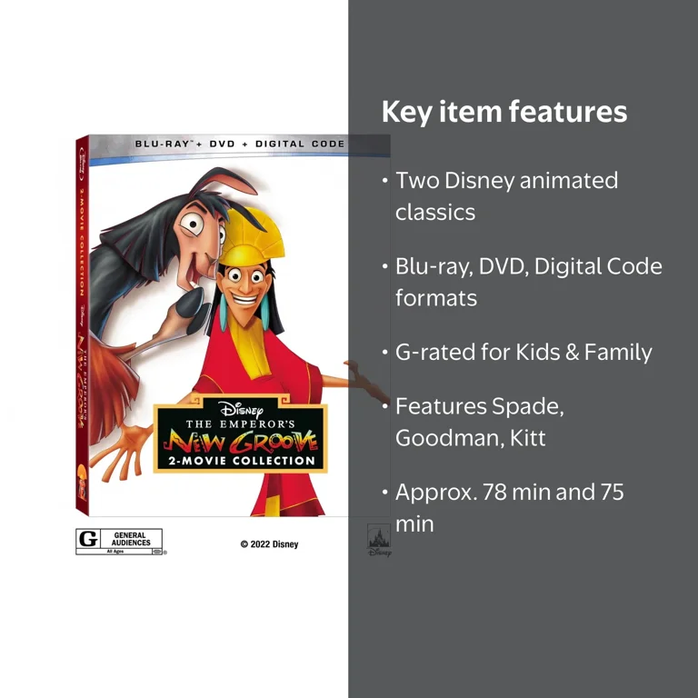 Disney's Emperor's New Groove 2-Movie Collection: Animated Blu-ray