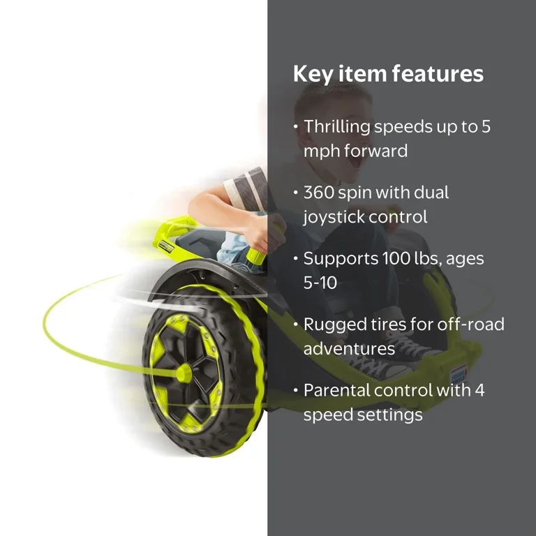 Power Wheels Wild Thing Battery Powered 12V Spinning Ride On