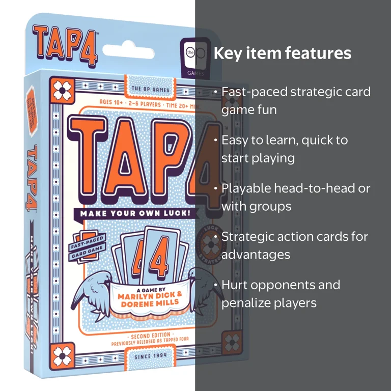 Tap 4™ Card Game, by USAopoly - Walmart.com