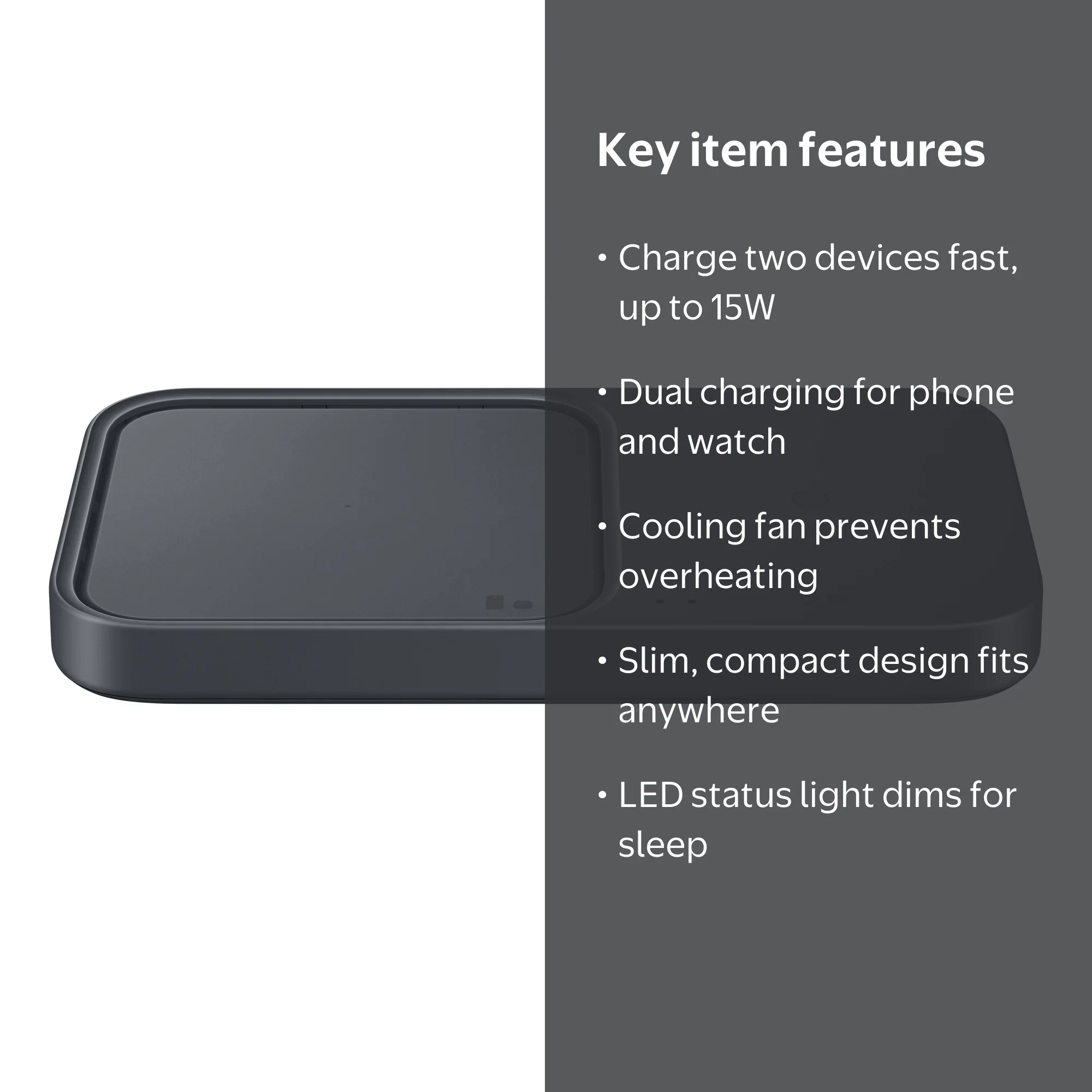 Free Shipping! Samsung Wireless Charger Duo with 15W Fast Charging