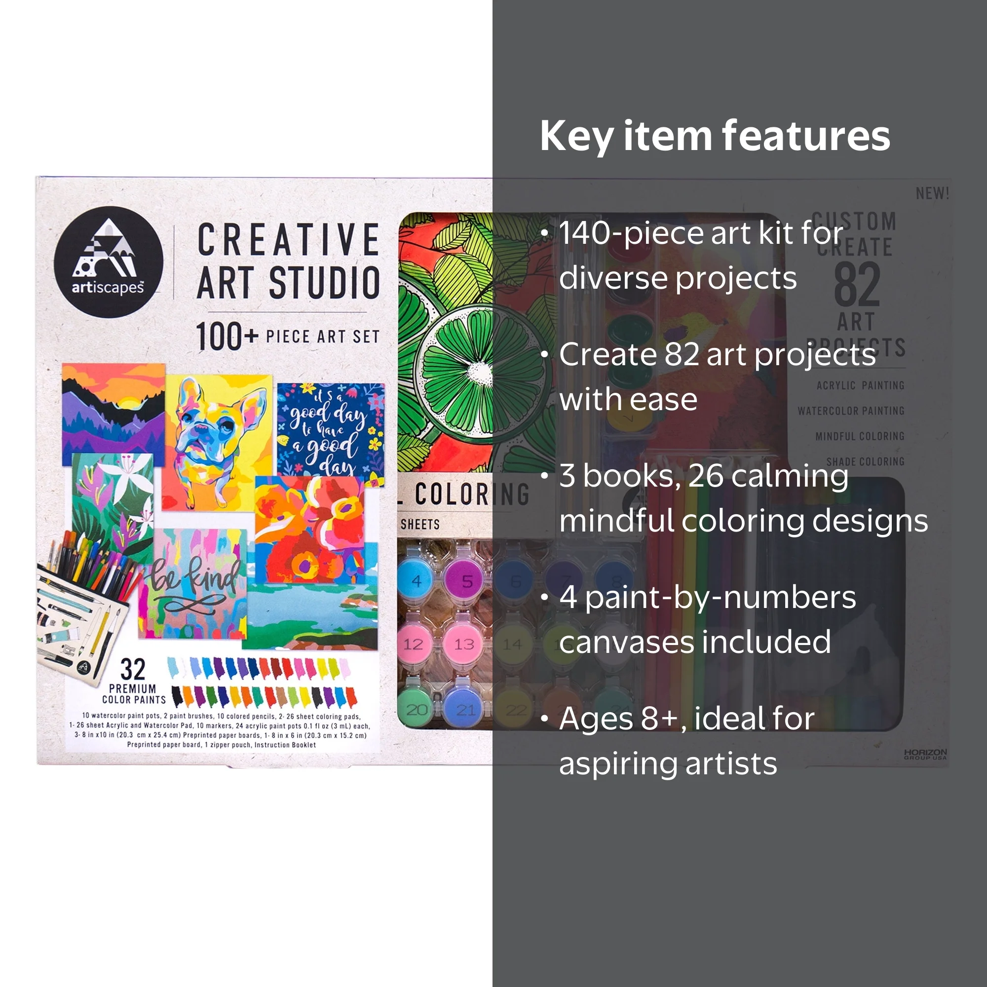 ARTISCAPES Art Set (140 Pieces) - Walmart.com