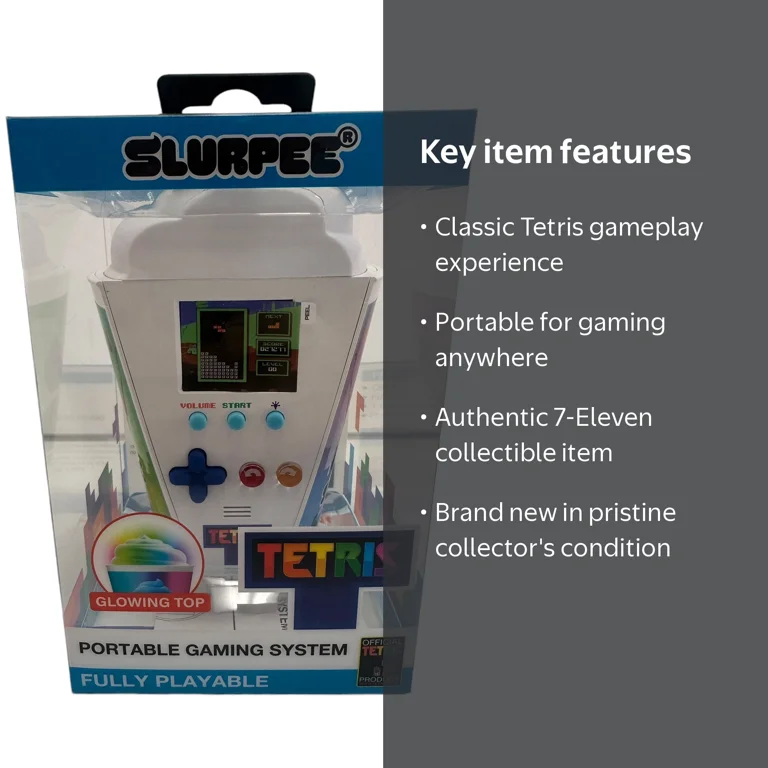 Slurpee + TETRIS Handheld Game Device 7-Eleven 7-11 New-in-box