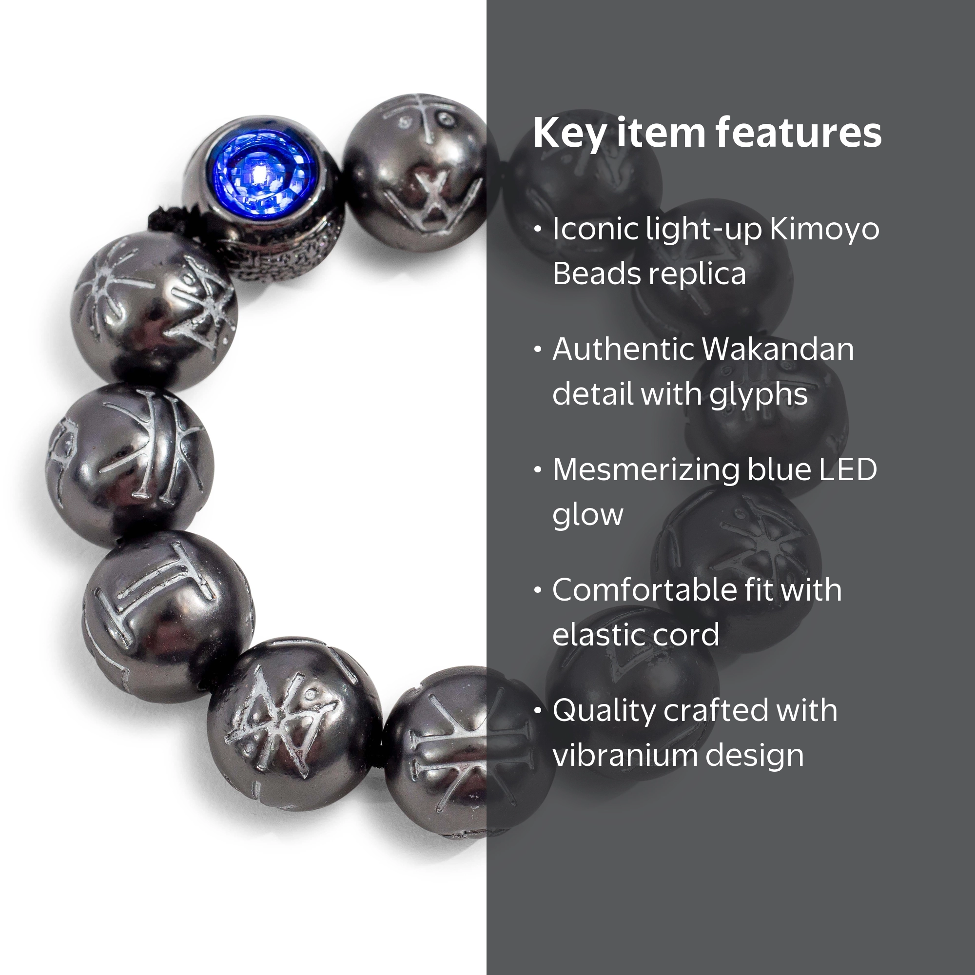 アクセサリー CDL TOKYO Moon stone Misanga set Marvel Studios Black Panther Light-Up Kimoyo Beads Bracelet