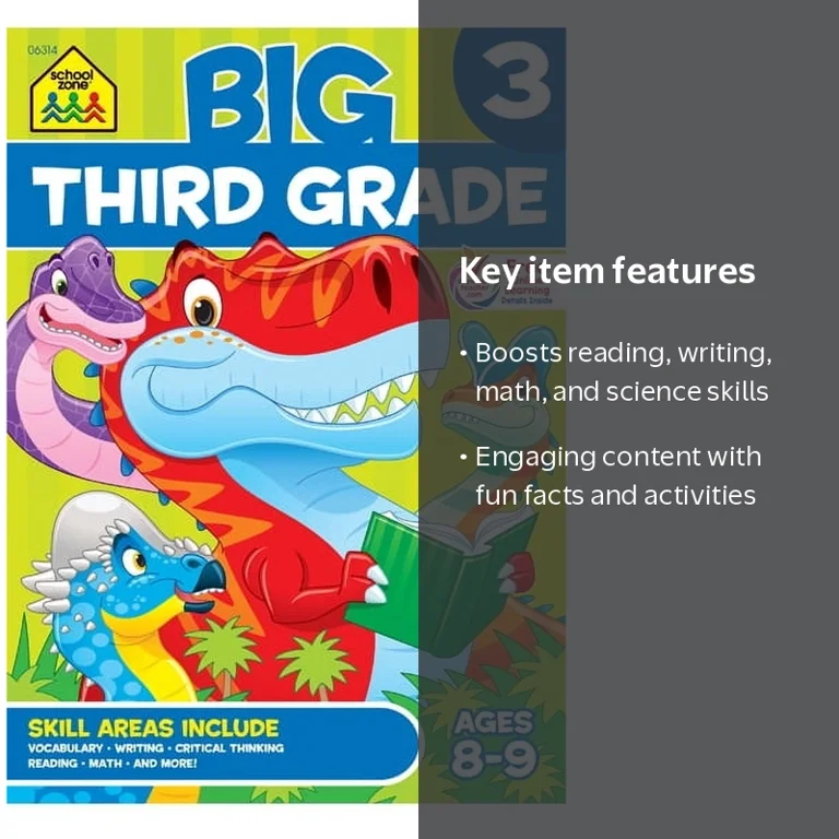 School Zone, Big Third Grade Workbook, ISBN 9781589479265