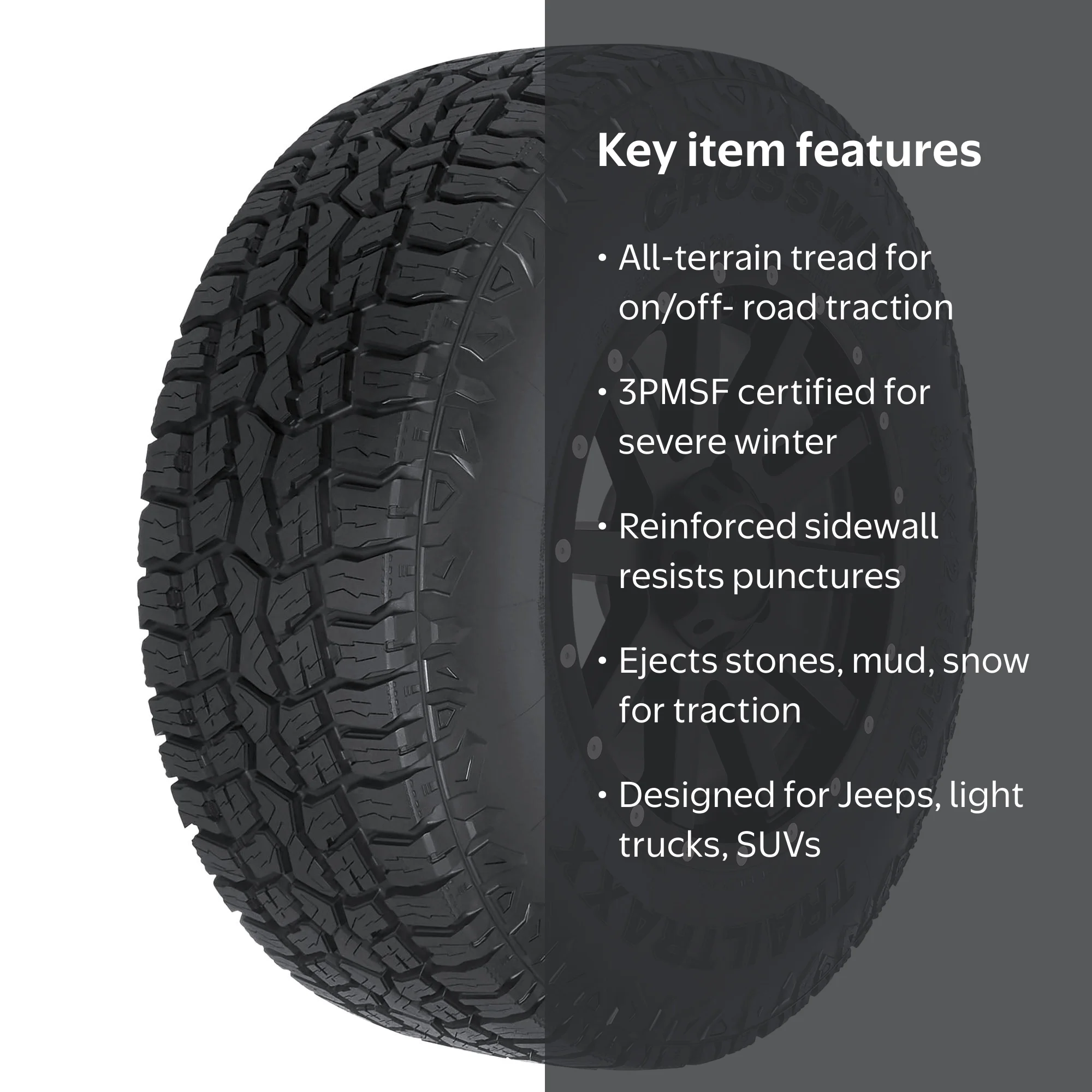 Crosswind Trail Traxx All Terrain LT285/60R20 125Q E Light Truck