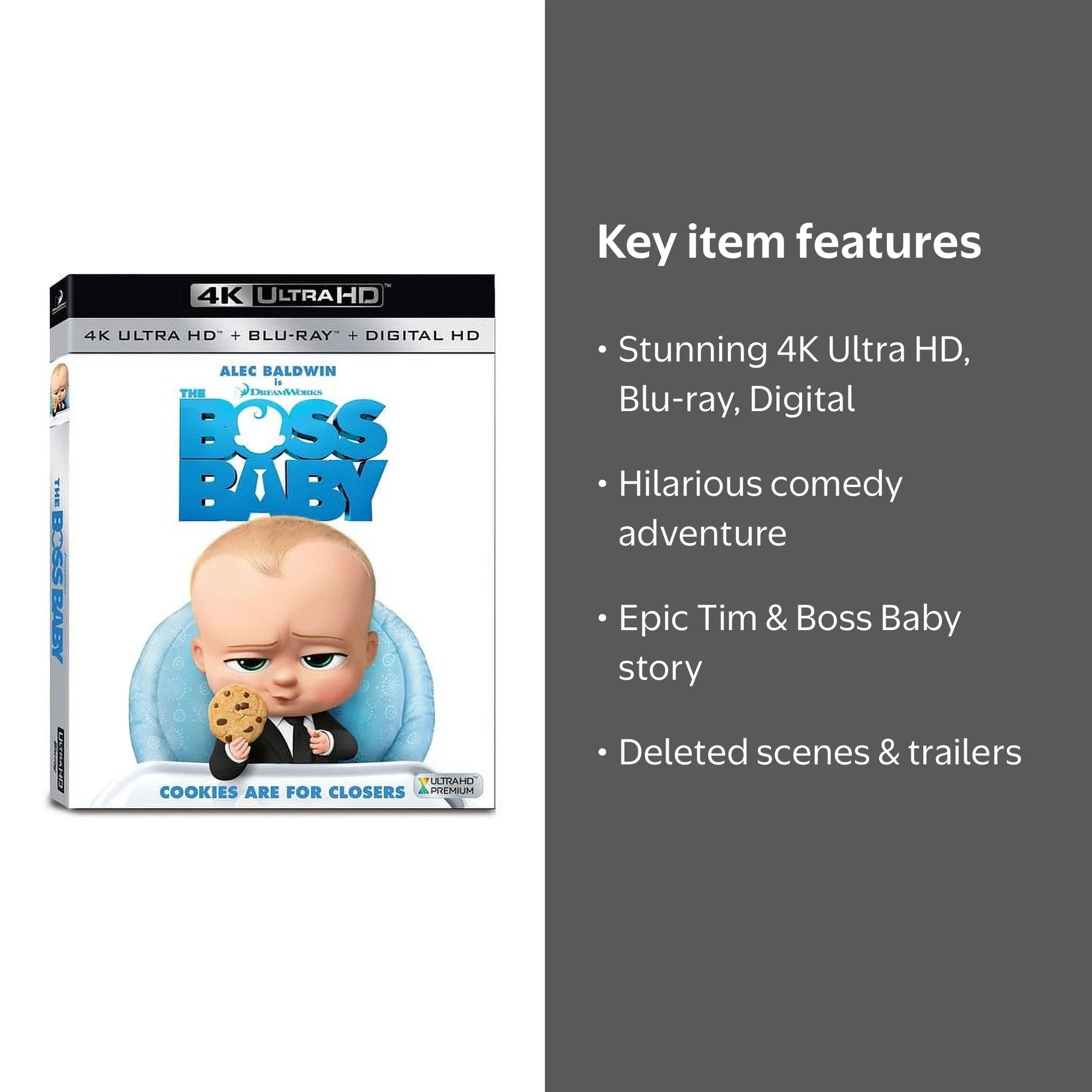 The Boss Baby (4K Ultra HD + Blu-ray + Digital) - Walmart.com