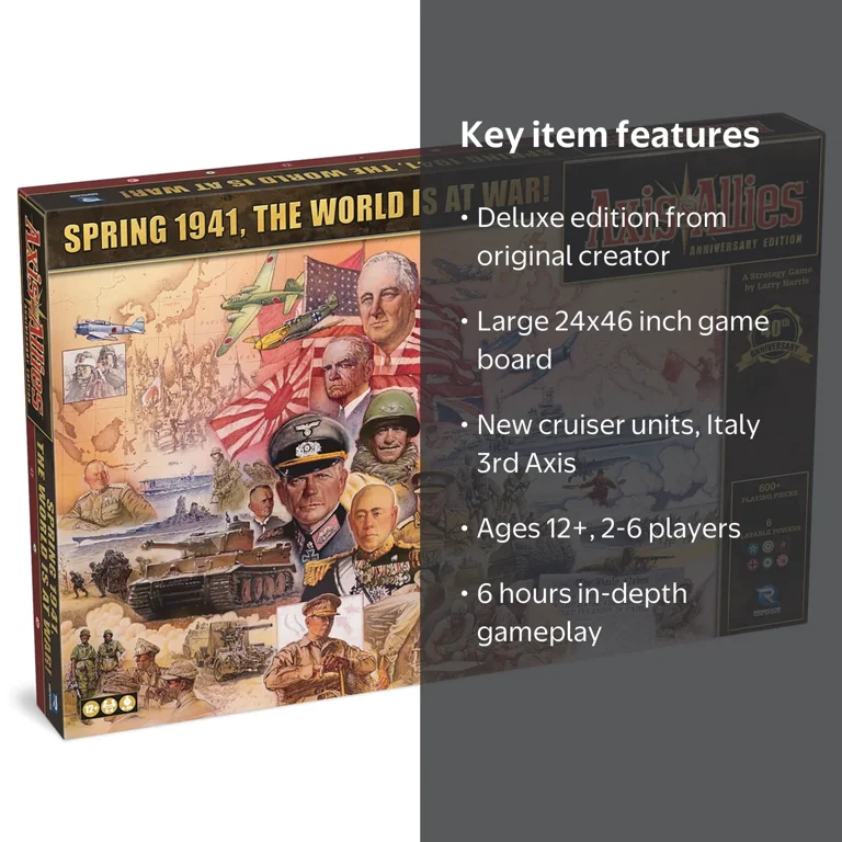 Axis & Allies: 40th Anniversary Deluxe Edition WWII Board Game
