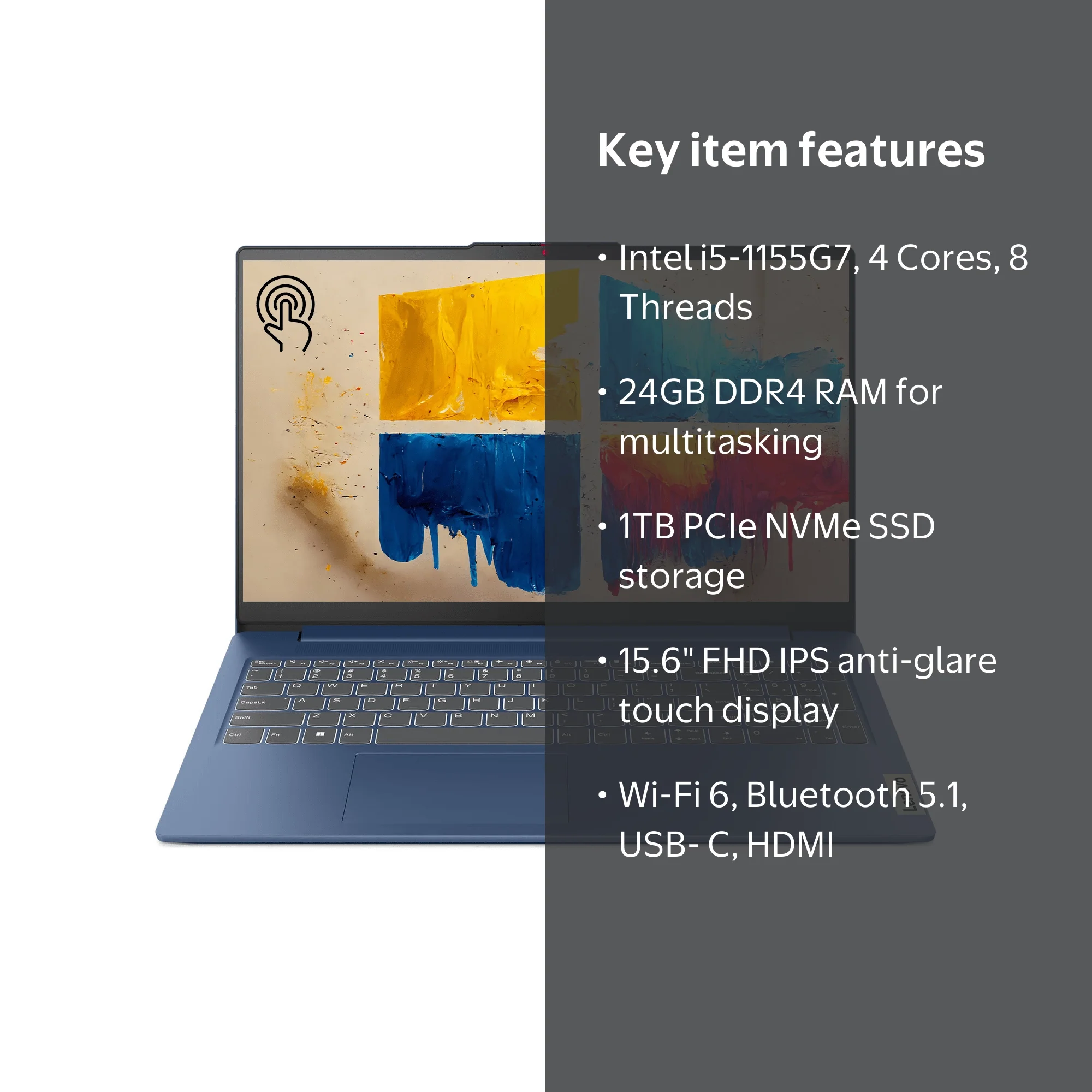 Lenovo IdeaPad 3 Laptop, 15.6