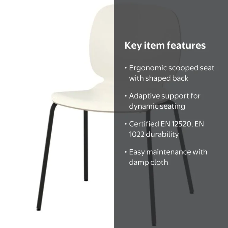 Ikea Chair, white, Broringe black - Walmart.com