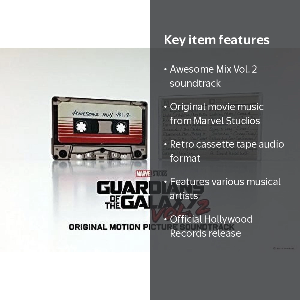 Guardians of the Galaxy Vol 2, Awesome Mix 2 Cassette, Soundtrack