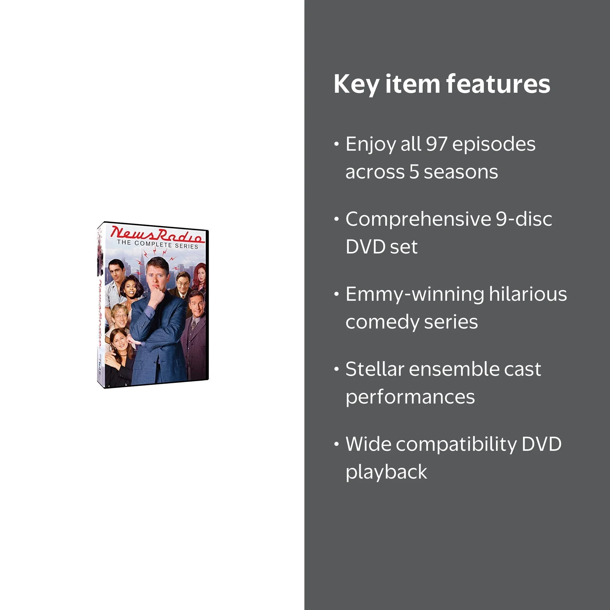 Mill Creek, NewsRadio Complete Series DVD, 5 Seasons, 97 Episodes