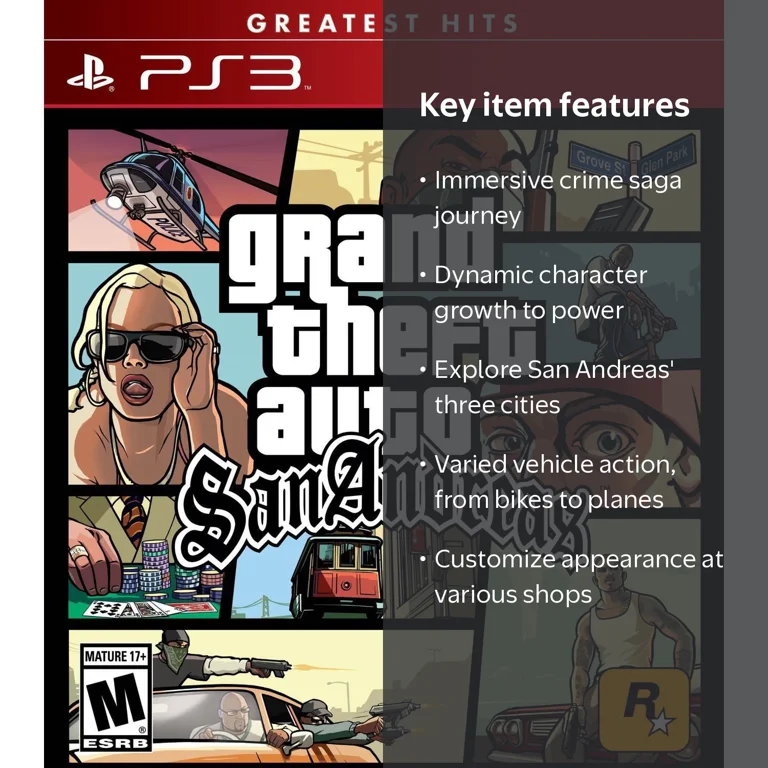 Rockstar Games' Grand Theft Auto: San Andreas for PlayStation 3