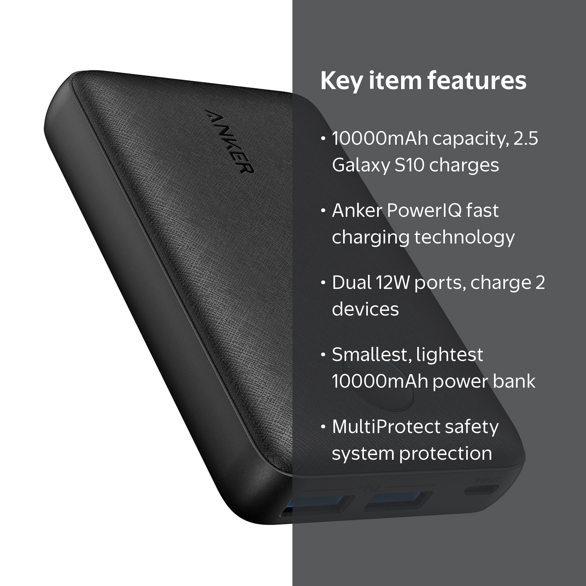 Anker PowerCore Select 10000 Portable Charger - Black, One of The