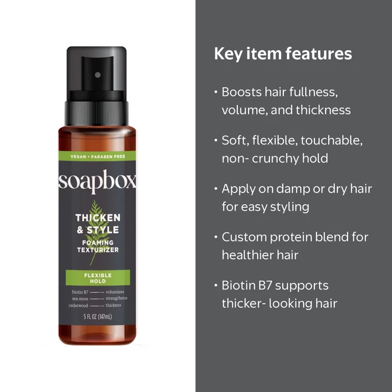 Soapbox Men's, Thickening Foam, 5 oz - Walmart.com
