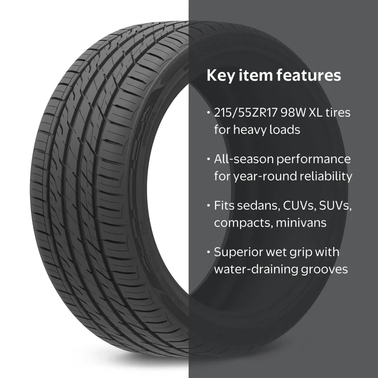 Arroyo, Passenger Tire, 215/55ZR17, All Season, XL - Walmart.com