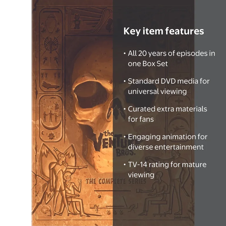 The Venture Bros.: The Complete Series (DVD) Animation TV-14 Box