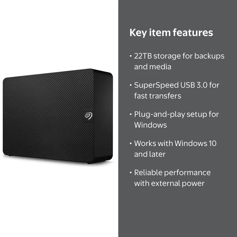 Seagate Expansion 22TB Desktop External Hard Drive STKP22000400