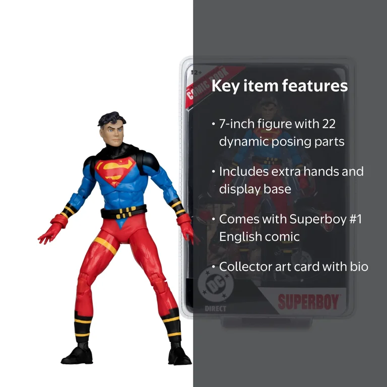 McFarlane Toys, Superboy, DC Page Punchers, 7-Inch Action Figure