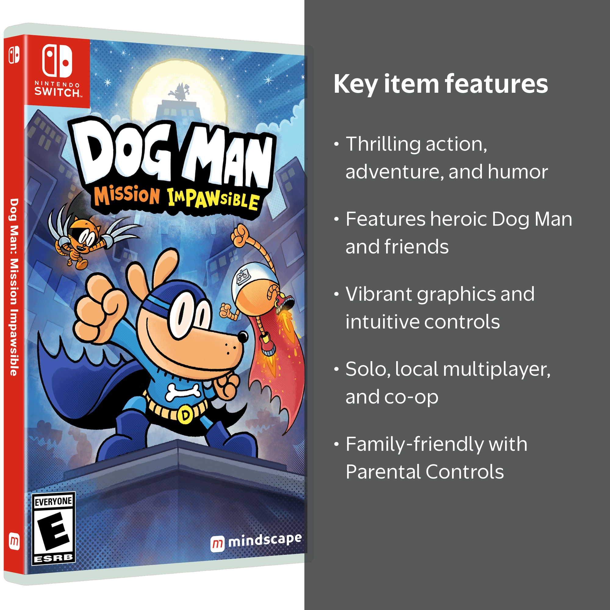 Mindscape, Dog Man: Mission Impawsible, Nintendo Switch Game