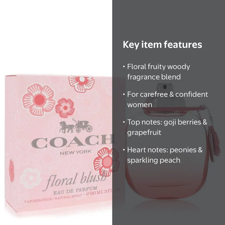 Blush Eau Coach Flower Perfume Coach Floral Blush 30ml Coach Floral Blush Eau De Parfum Spray, Perfume For  Women, Oz