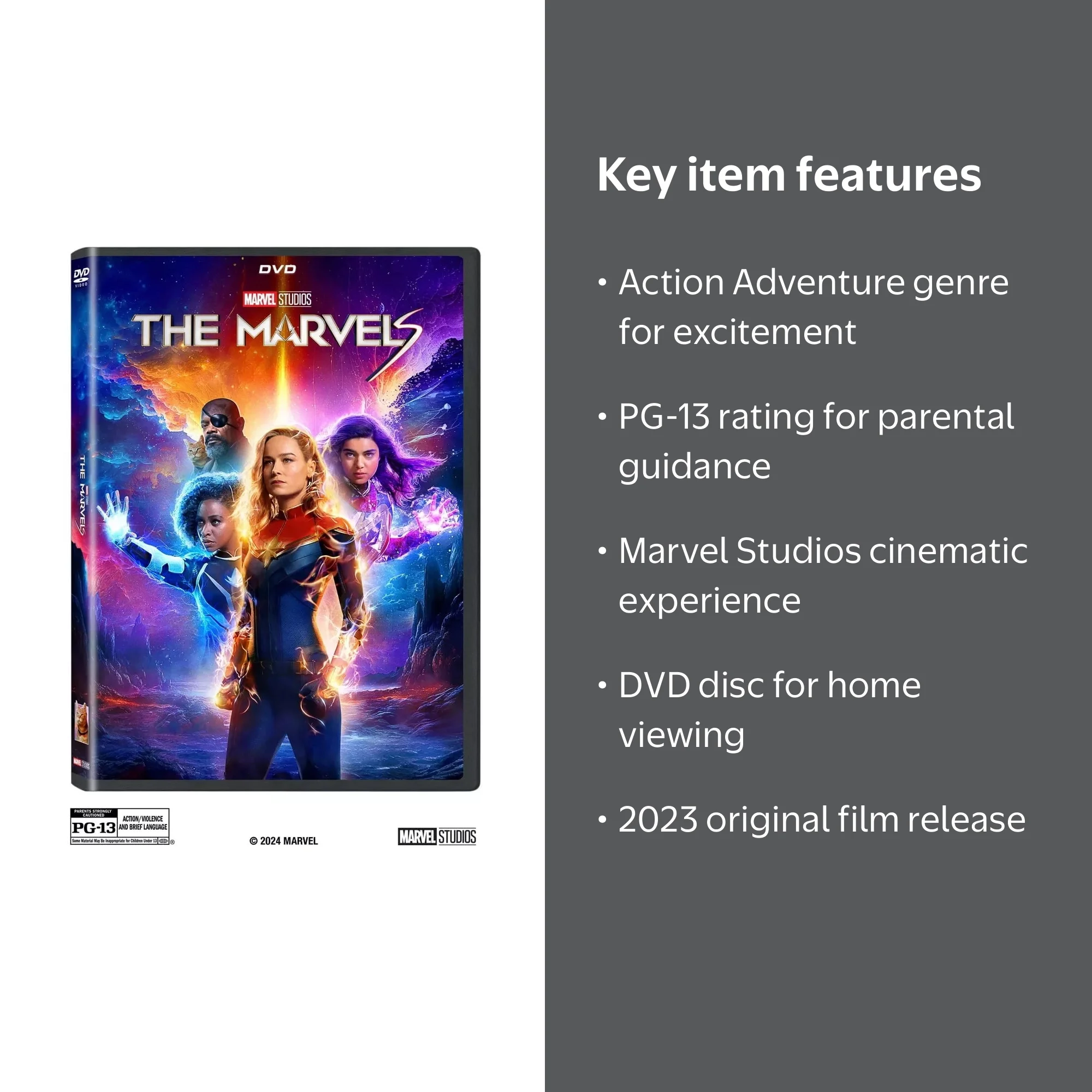 The Marvels (DVD) 2023 - Walmart.com