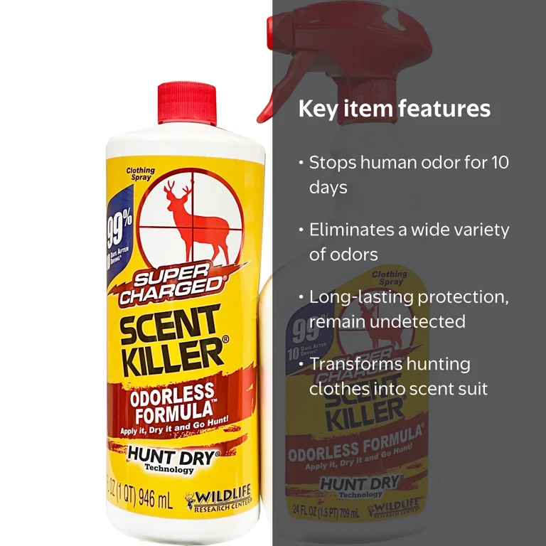 Wildlife Research Super Charged Scent Killer Spray 56 fl oz Combo