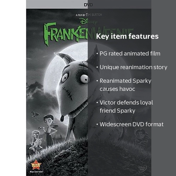 Disney's Frankenweenie (DVD) WS - Tim Burton Family Movie for Kids