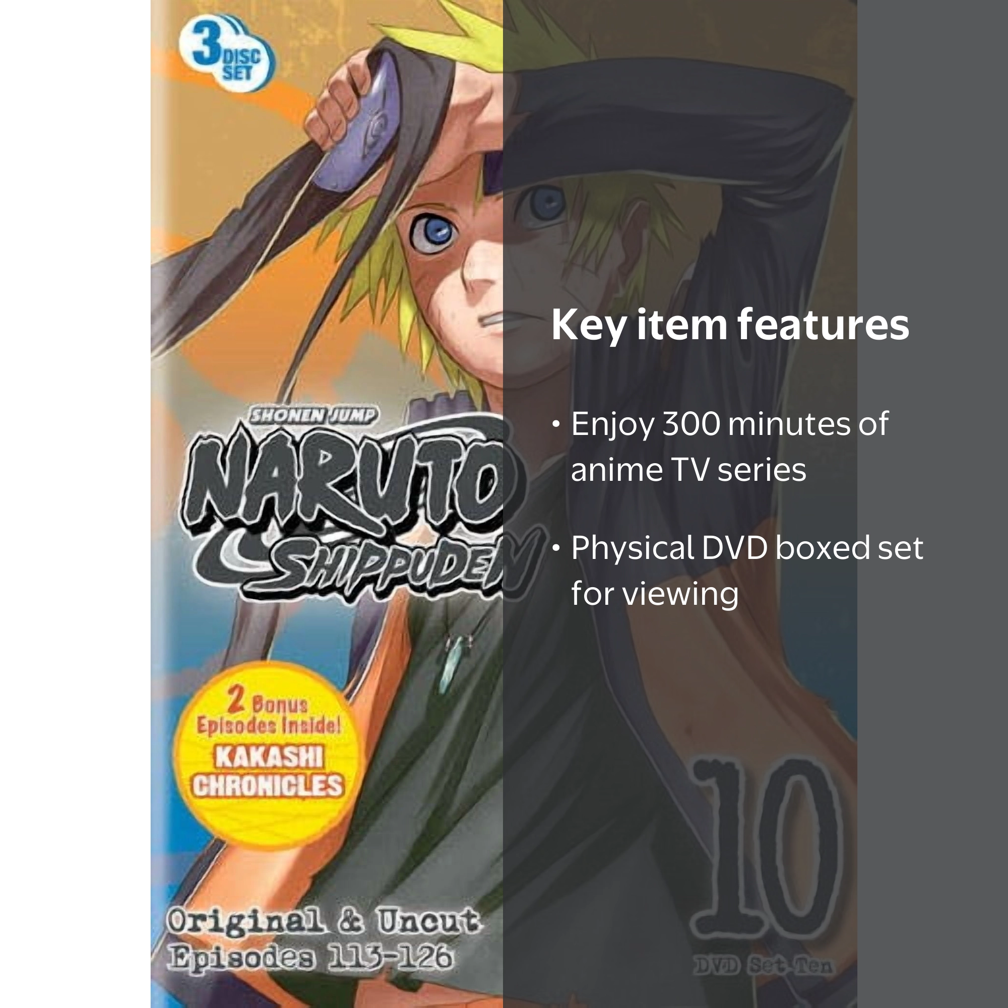 Naruto Shippuden Uncut Set 10 (DVD Boxed Set) [DVD] - Walmart.com