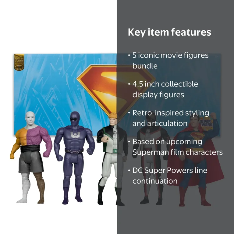 DC Super Powers (Superman Movie) 5-Pack Bundle Gold Label