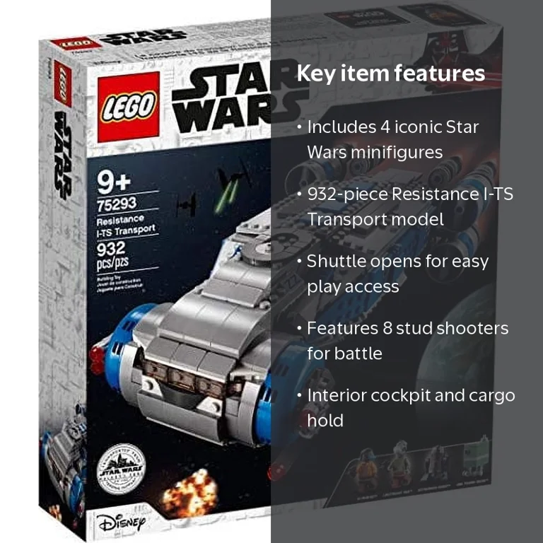 LEGO, Star Wars Resistance I-TS Transport Set, 75293, 932 pieces