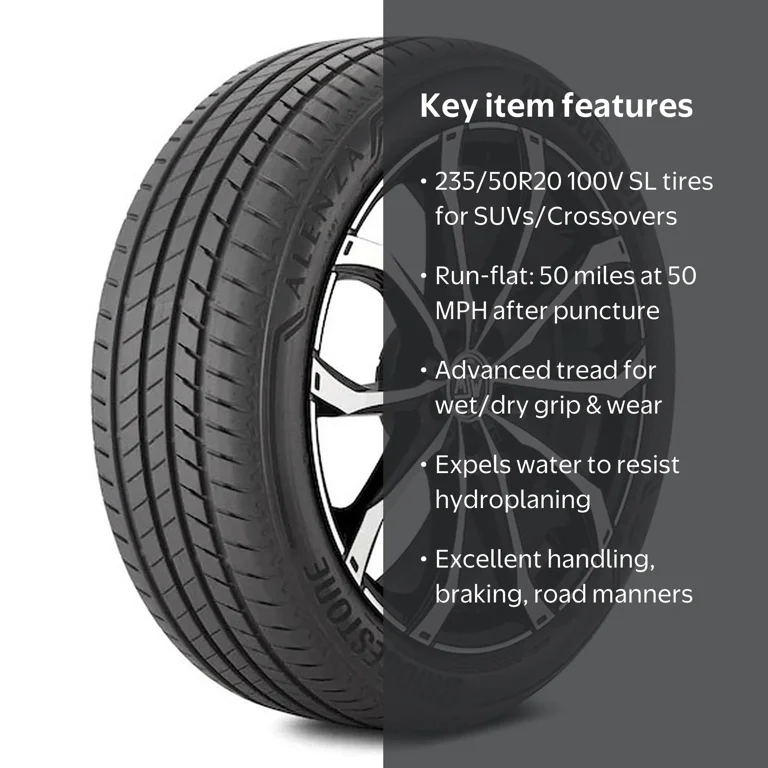 Bridgestone Alenza 001 RFT UHP Summer 235/50R20 100V Passenger