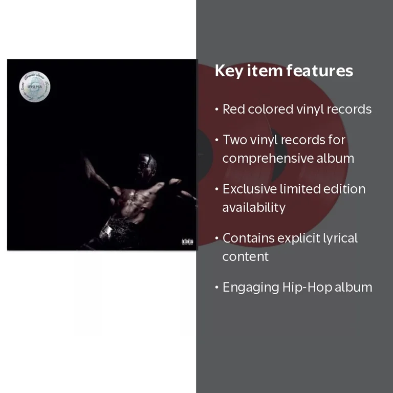 Vinyl, Utopia Vinyl Record, Limited Edition, Red Colored Vinyl 2x