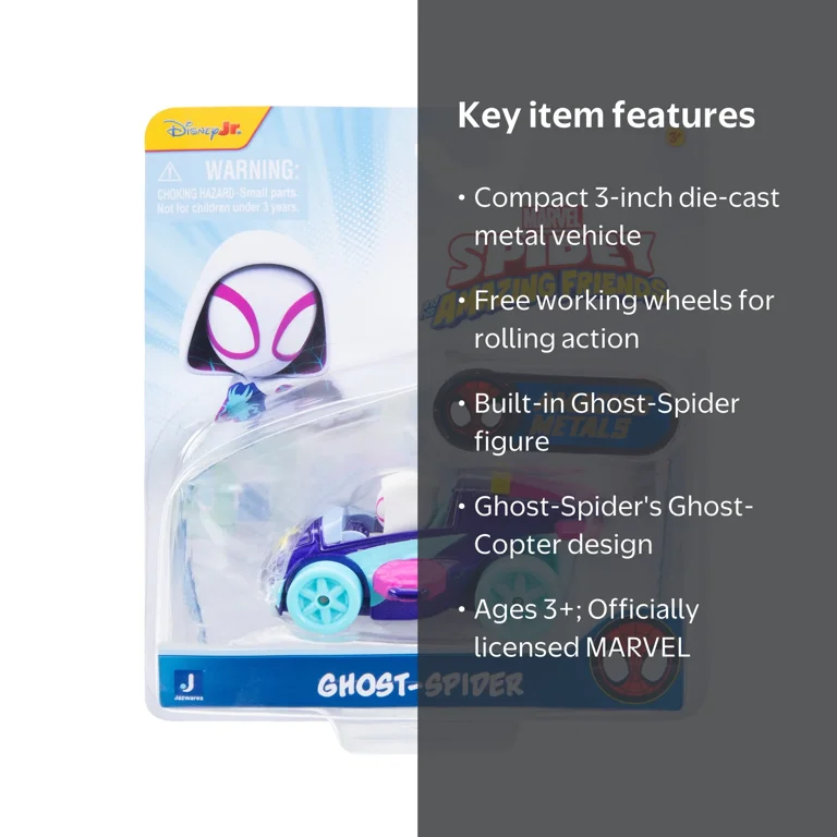 MARVEL Spidey and His Amazing Friends Amazing Metals Ghost-Spider