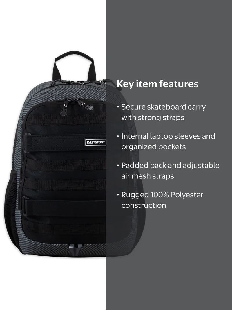 17 inch laptop skate backpack GoHimal Skateboard Backpack,17in Bag for Men&Women(Black) ensuring youre always prepared for your next skate session FR Skates Skate Backpack Slim