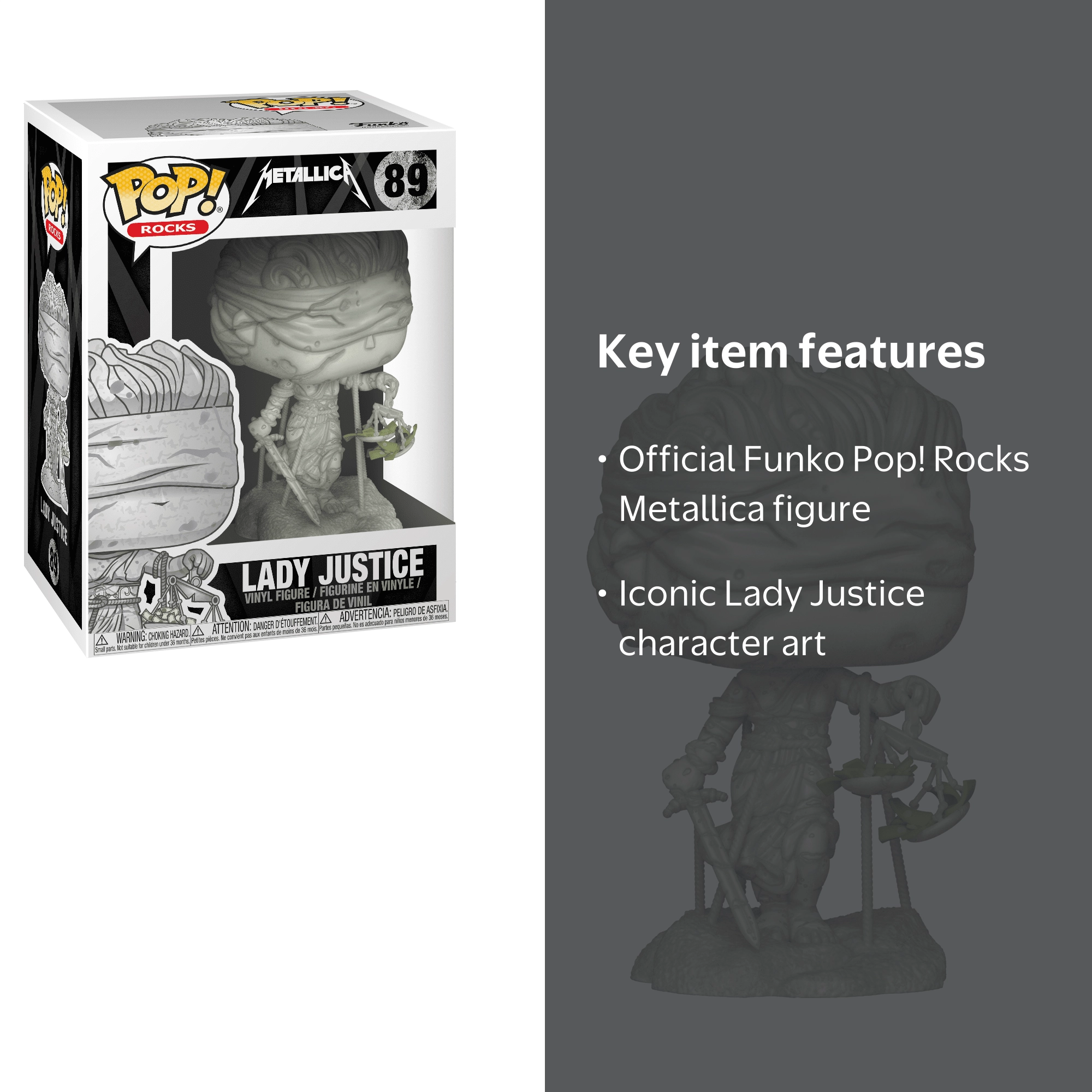 Funko Pop! Rocks: Metallica - Lady Justice Collectible Figure