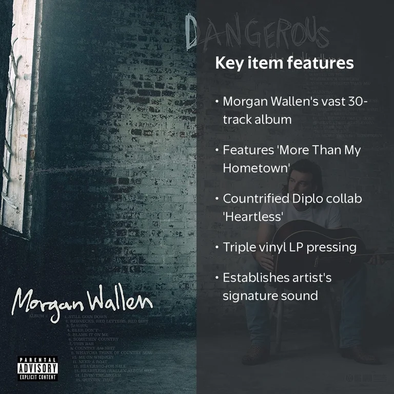 Morgan Wallen, Vinyl, Dangerous Double Album, 3LP, Music