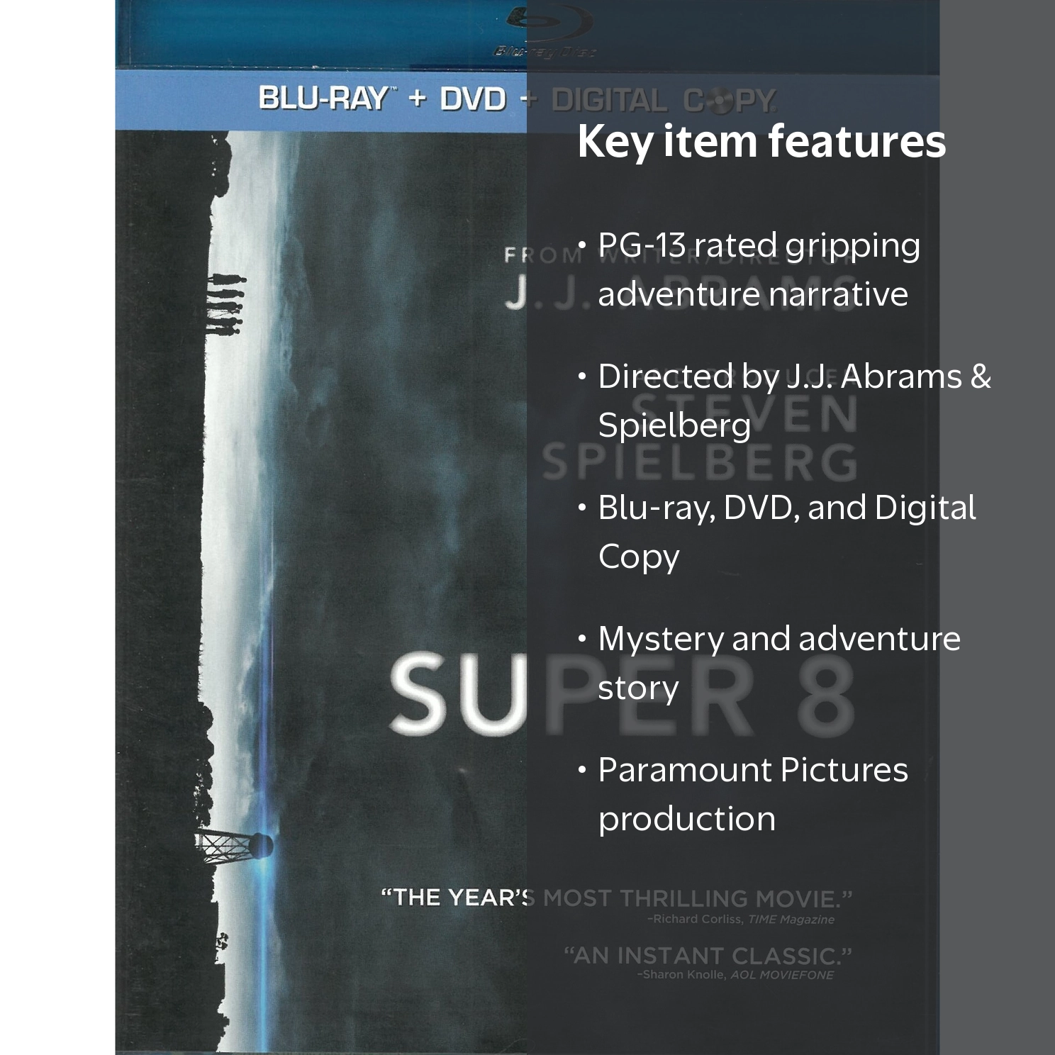 Paramount, Super 8 Blu-ray, Science Fiction Mystery Adventure