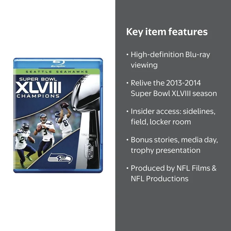 NFL Super Bowl XLVIII Champions (Blu-ray), NFL Productions, Sports