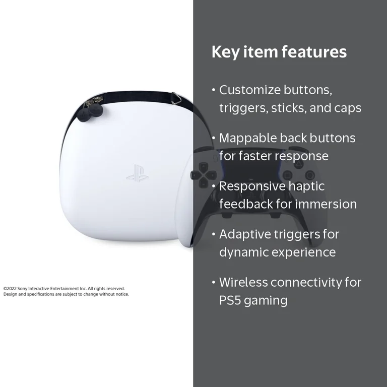 PlayStation, DualSense Edge Wireless Controller, White - Walmart.com
