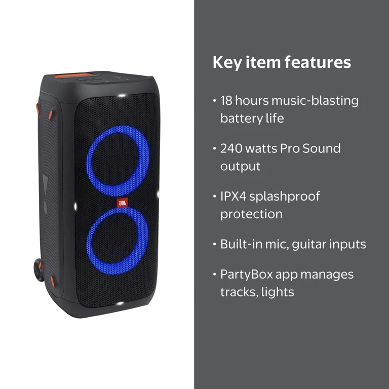 JBL Partybox 310 - Wireless Karaoke Bluetooth Party Speaker with
