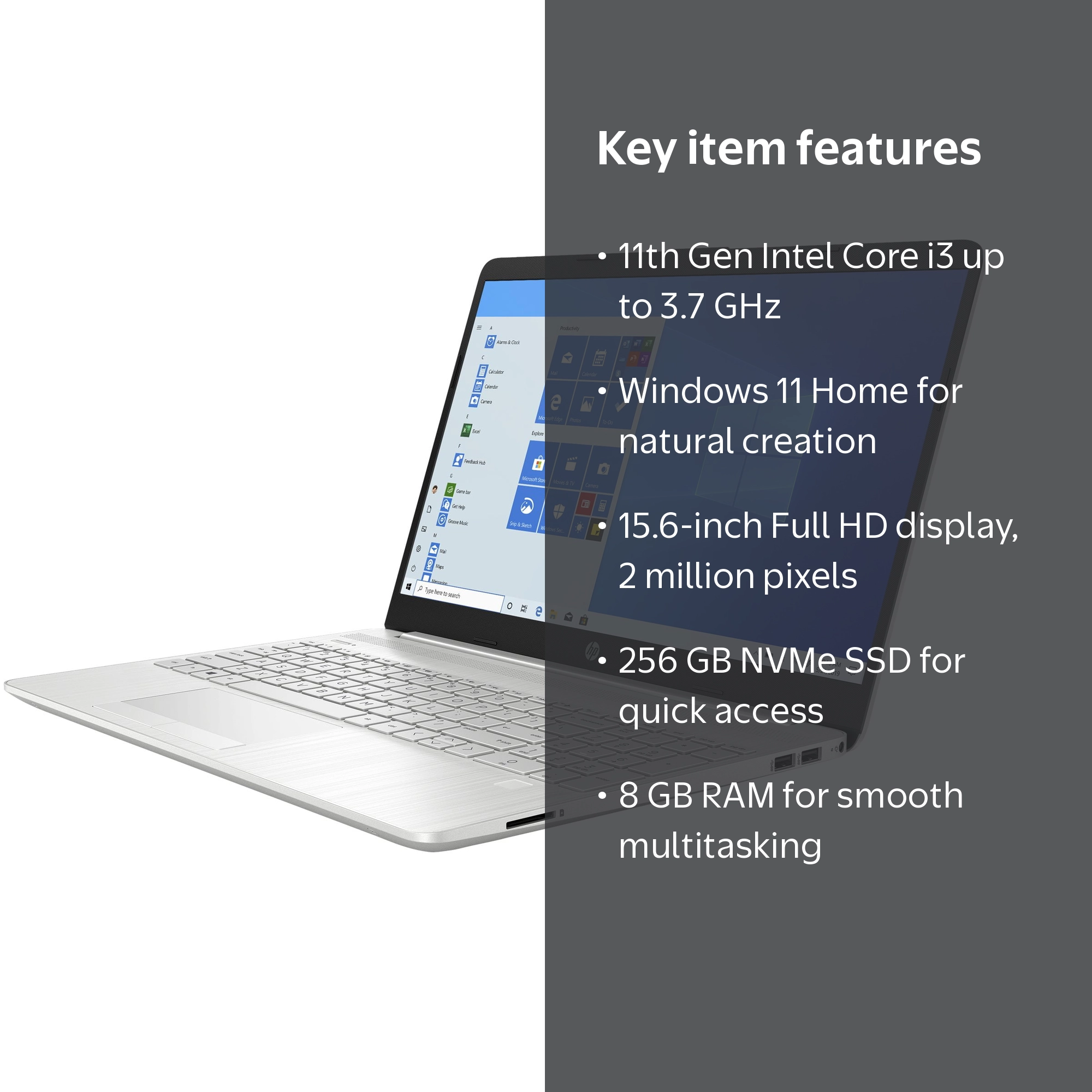 HP Laptop 15-dw3363st - Intel Core i3 - 1125G4 / up to 3.7 GHz