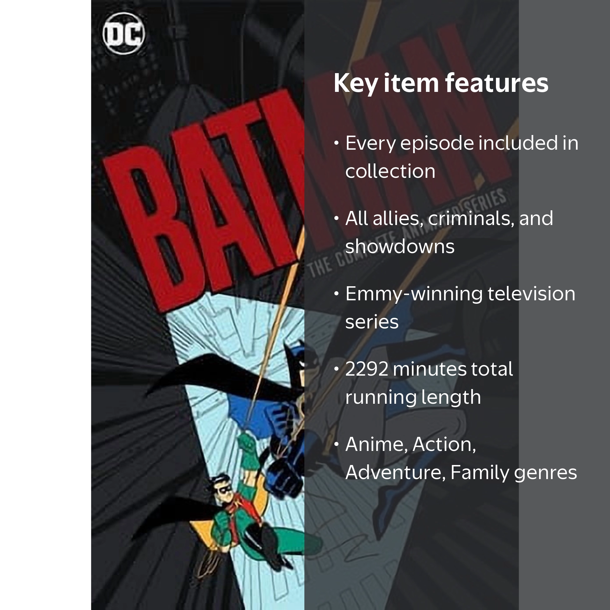 Batman: The Complete Animated Series DVD, 2292 Minutes, Includes