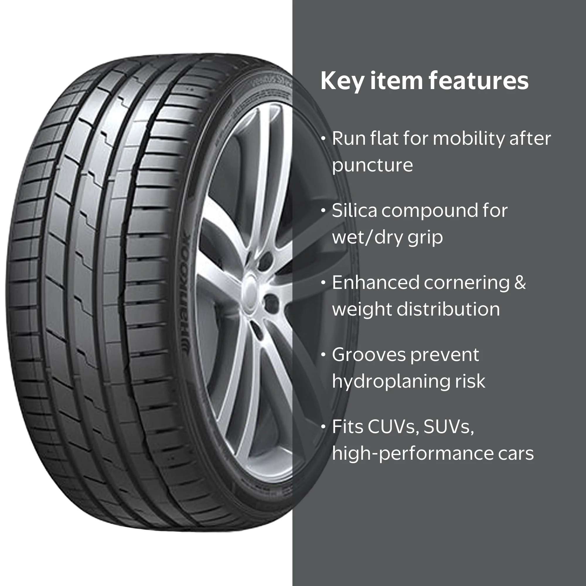 ハンコック ベンタス s1 evo3 225/45R18 Hankook Ventus S1 Evo3 SUV 225/45R18 95Y XL Performance Run Flat